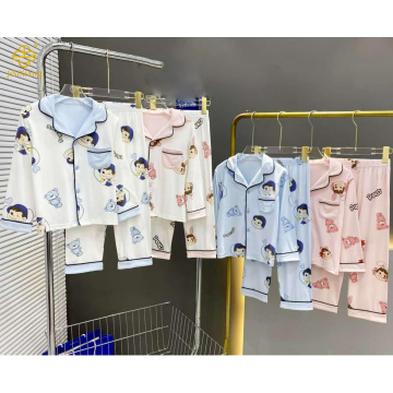 귀여운 만화 인쇄 어린이 잠옷 세트