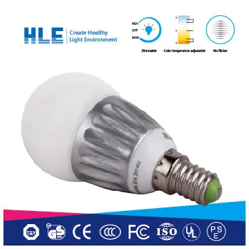 multi-color e27 led light bulb with remote