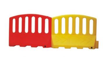 Plastic water traffic barrier, Road safety product