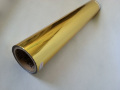 Золотой и серебряный цвет металлизированной термослойной пленки