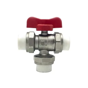 Three Way Brass nickel plating Ball Valve T Flow,ppr 3 Way Brass Ball Valve