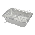 Recipiente de papel de aluminio 5LB Borde de bandeja oblongo