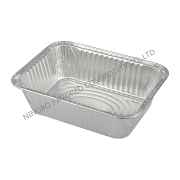 Aluminum foil container 5LB Oblong pan-rim