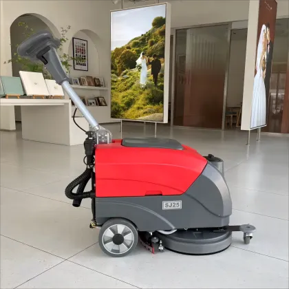 Industrial Red Floor Scrubber Cleaning Machine