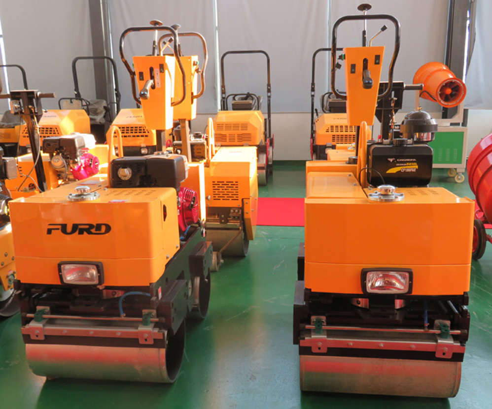 Pedestrian Double Drum Hand Roller Compactors