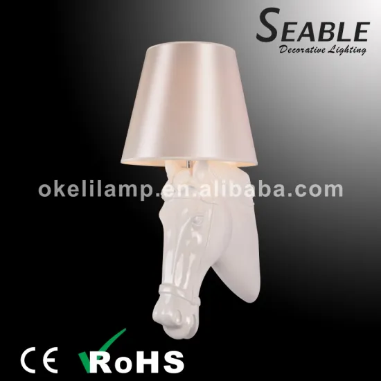 Different color running horse wall light