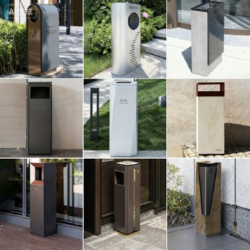Custom Designed Metal Waste Bin for Public Spaces