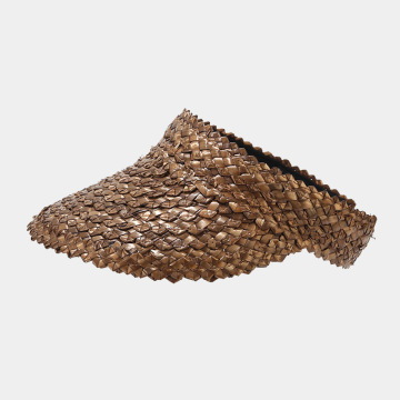 2024 Summer Pineapple Weave Wholesale Women's Leisure Visor Cap