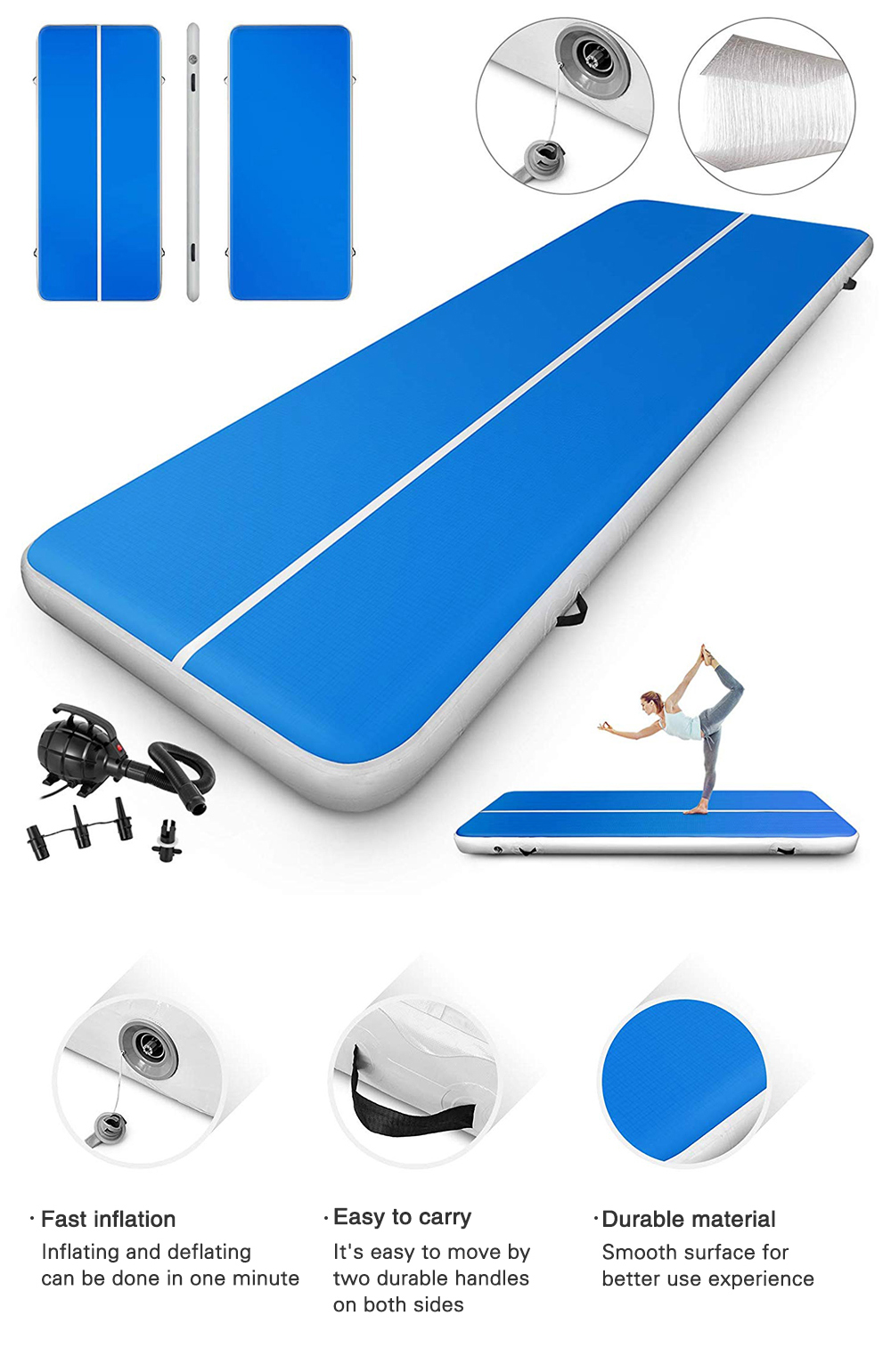 Gymnastics Air Track Mat for Beginners