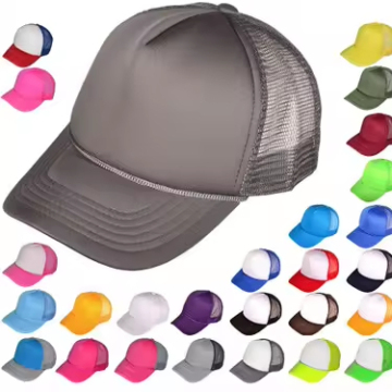 Classic Foam 5 Panel Trucker Hat - Summer Mesh Snapback Cap