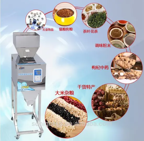 1000G tea bag /seed/grain powder filling machine/vibrator weighing filler