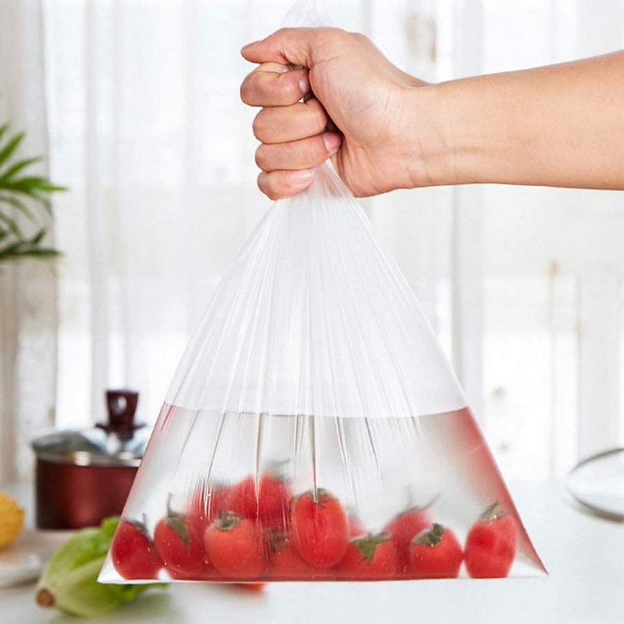 Plastic Transparent Produce Food Grade Packaging Bag on a Roll