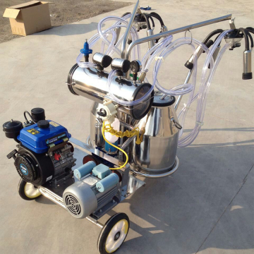 Dual-Typed Gasoline-Vacuum Pump Milking Machine