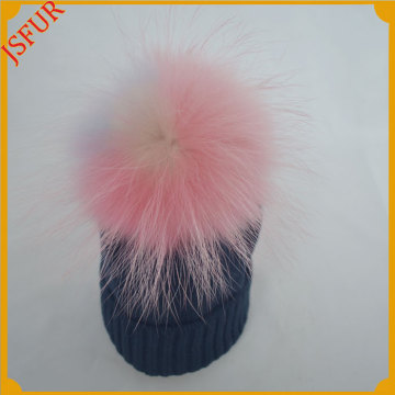 Jsfur Wholesale Women's Hat Winter Headwear Poms Fur Hat
