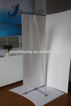indoor advertising L banner stand