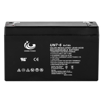Rechargeable Sealed Lead Acid Battery 6V7AH Explosion Proof