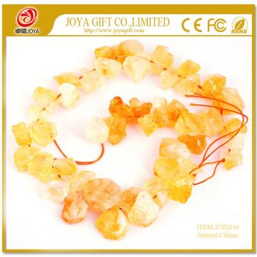 Natural Raw Rough Citrine Crystal Beads no polished