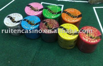 Casino style crystal chip,poker chip,casino chip,gambling chip