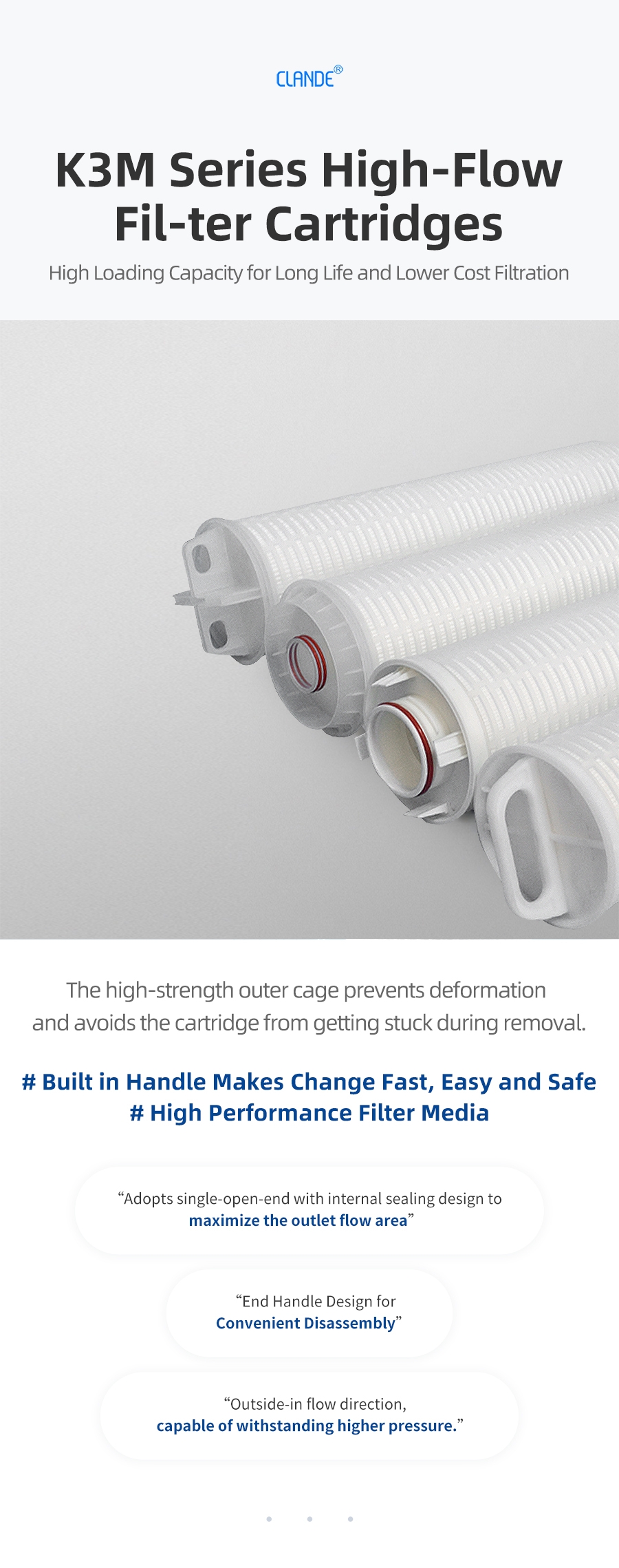 1.Alternative 3M High Flow Filter Element