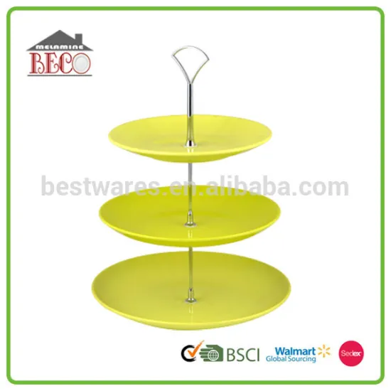 Custom party wedding good quality plastic melamine cake stands