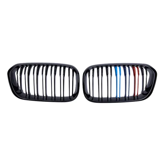 Double Line Glossy Black M Color Grille ABS Material Front Car Grille for F20 F21 2015-2017