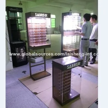 Eyewear Displays with Metal Steel Sheet DecorationNew