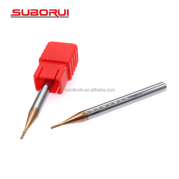 SUBORUI HRC 55 Solid Tungsten Carbide 4 Flute End Mill for Stainless Steel and Metal