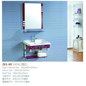 Hot selling stents of basin stainless steel glass bathroom cabinet