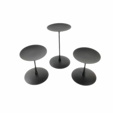 Black Round Metal Votive Candle ที่เป็นผู้ตกแต่ง