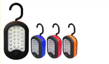 Bright 24 Led Hanging Inspection Magnetic Work Light Camping Torch