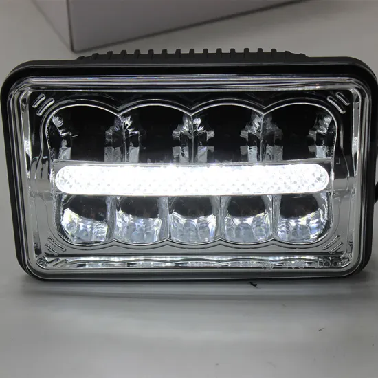 Newest 4"X6" Rectangular Hi Low Beam LED Work Spot Light Headlight Headlamp with DRL for Driving Off road Car Truck SUV ATV