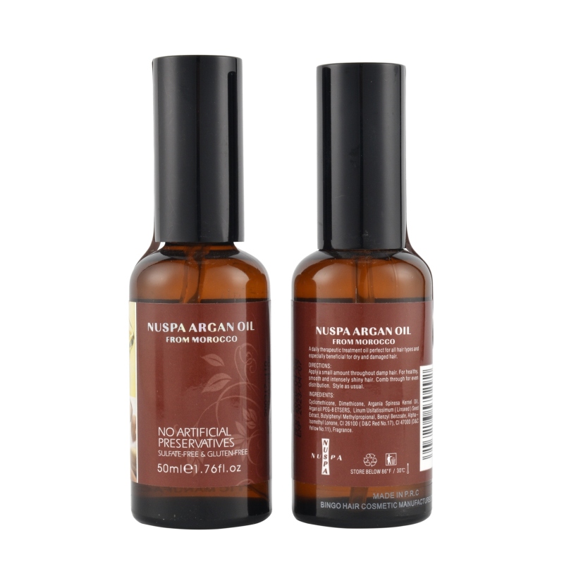 NUSPA Private Label Morocco Argan Oil Restore Damaged Hair Daily Use Serum Hair Care Argan Oil
