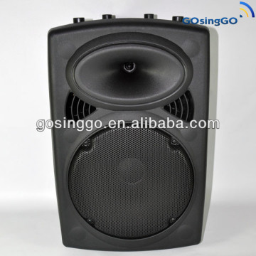 pull rod portable speaker with wheel,fm,subwoofer