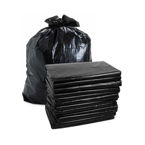 Black Customized Printing Thick Plastic Garbage Trash Bag for Can Liner