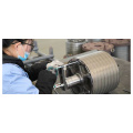 Large stator core for frame motor