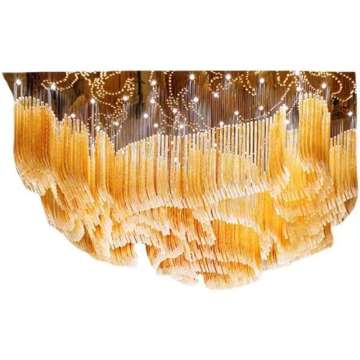 Large Scale Engineering Crystal Lamp for Hotel Sales Center Lobby Ceiling Design