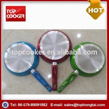 Aluminum Induction 24CM Metallic Outer Painting Frypan