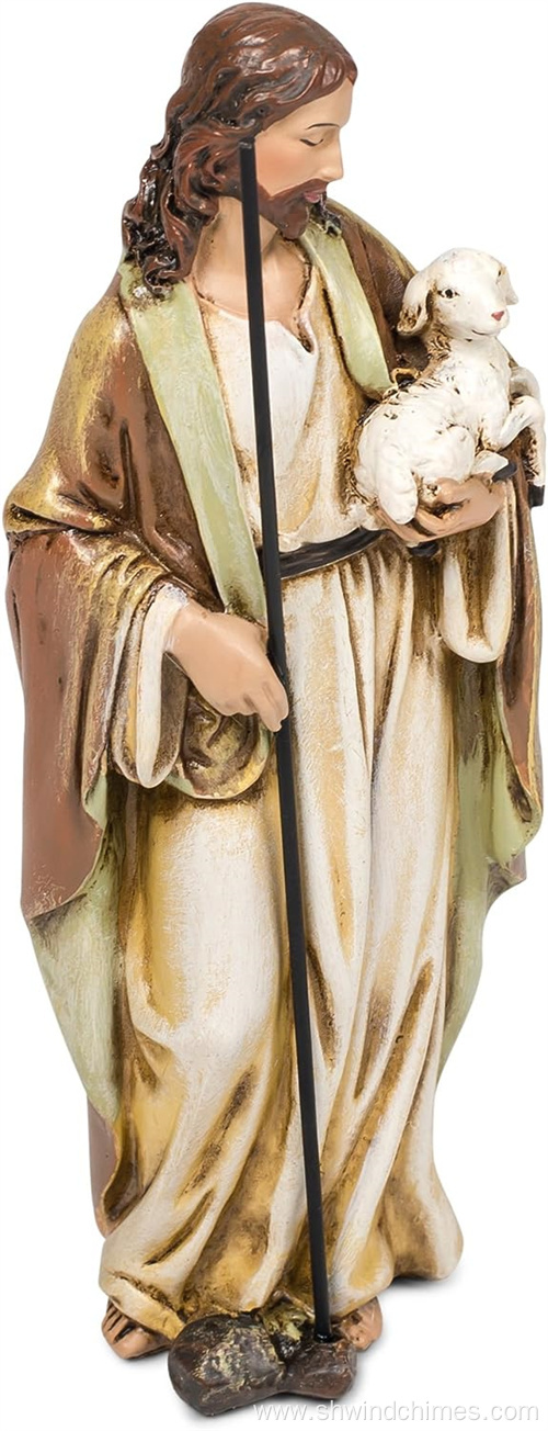25 H Good Shepherd Statue