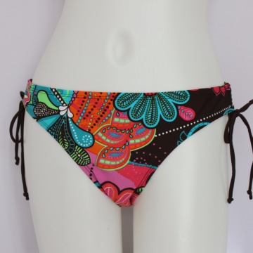 Custom nylon printed sexy bottom triangle swimwear for woman