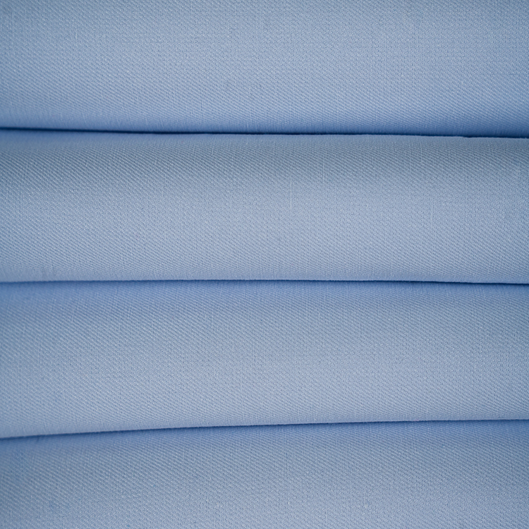 Poplin de tela de la camisa de mezcla de algodón