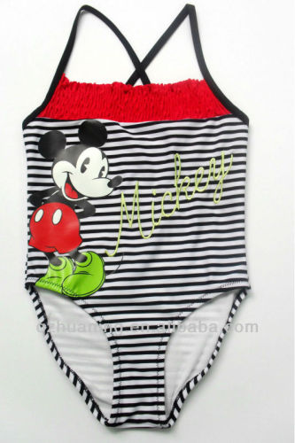 Super Cute Cartoon Brand Name Swimwear for Young Girls