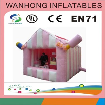 Beautiful pink house inflatable combo/inflatable bouncer/inflatable tent