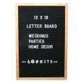 12 * 18 inch vilt letterbord decoratief houten bord