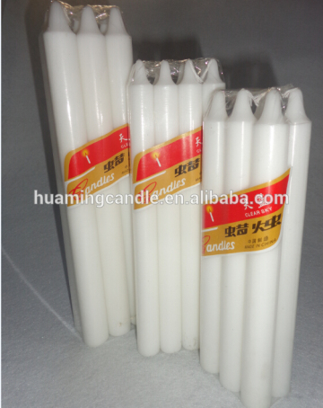 white pressed big size white candle 80g to 90g
