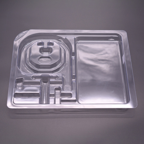 Transparente quadratische medizinische Plastikbox