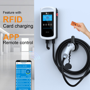 22kW Wall Mount EV Charger with Adaptable Plugs for BYD, Tesla