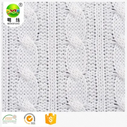 Polyester viscose sweater knit fabric for sweaters