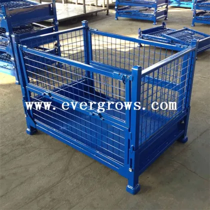 China Made Steel Iron Material Folding Crate Frame