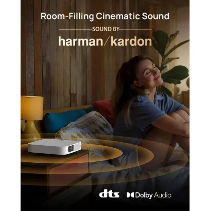 XGIMI Elfin Mini Projector: Ultra Compact 1080P with 4K Input, Android TV 10.0, 800 ANSI Lumens