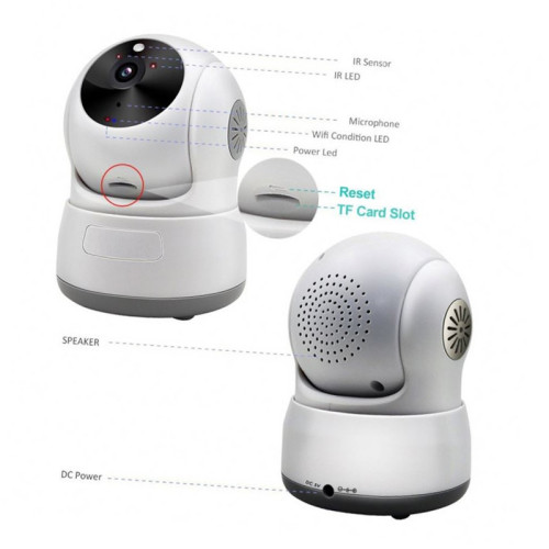 Wireless Indoor HD P/T IP Camera Baby Monitor